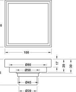THOÁT SÀN 100 MM HAFELE 485.61.236 - 9