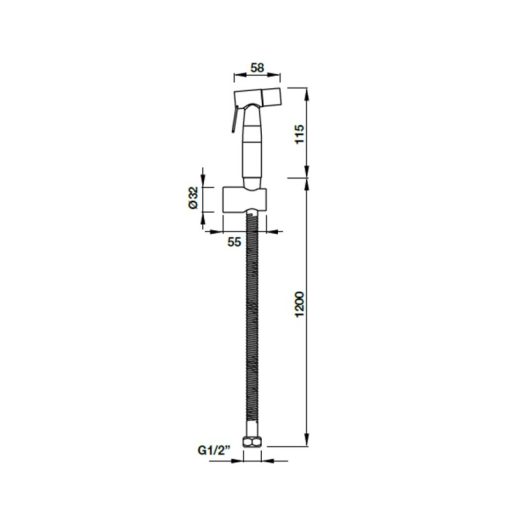 Vòi Xịt Vệ Sinh Airsense Hafele 485.95.039 - 3