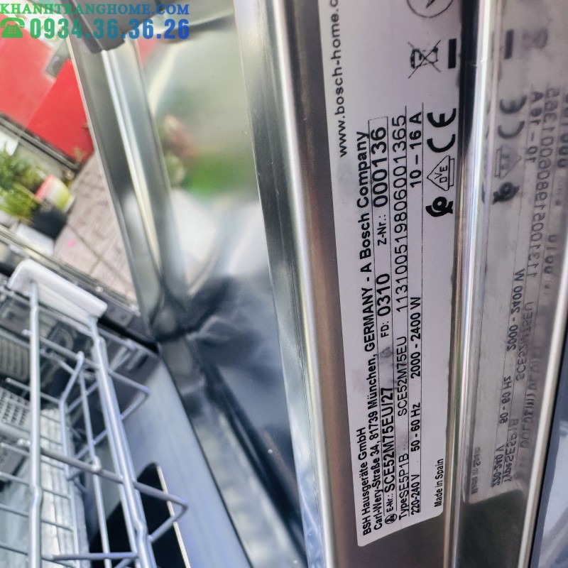 Máy rửa bát Bosch SCE52M75EU Series 6 - 185