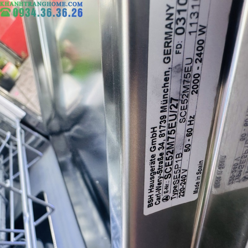 Máy rửa bát Bosch SCE52M75EU Series 6 - 217