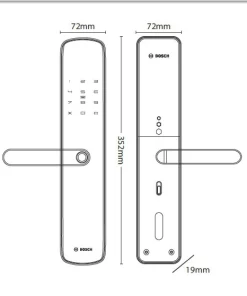 Khóa Cửa Vân Tay BOSCH ID60GK - 16 Khóa Cửa Vân Tay BOSCH ID60GK - 15