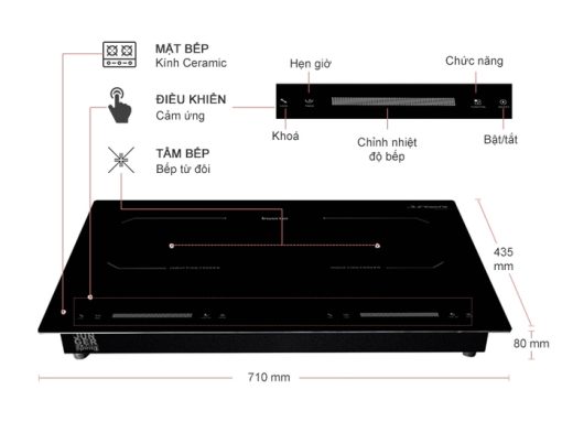 BẾP TỪ ĐÔI JUNGER CEJ-202-II