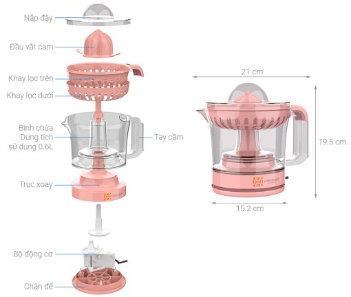 MÁY VẮT CAM HAWONKOO OJH-001-PK
