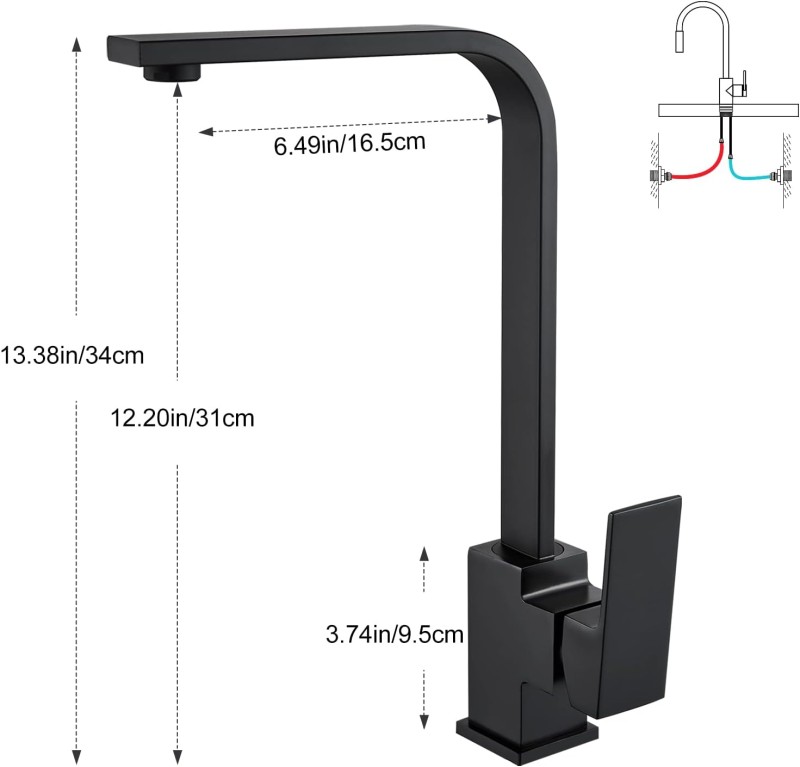 VÒI RỬA SEVILLA SV-105 BLACK