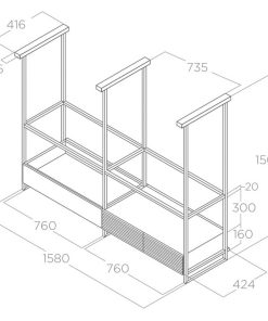 Máy hút mùi đảo Elica OPEN SUITE BL/F/160 PRF0167007 - 13