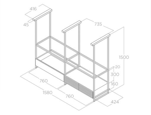 Máy hút mùi đảo Elica OPEN SUITE SUPERIOR BL/F/160 PRF0166771 - 3