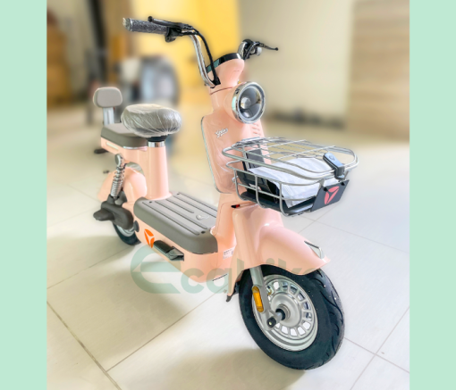 XE ĐẠP ĐIỆN MÀU HỒNG - 5