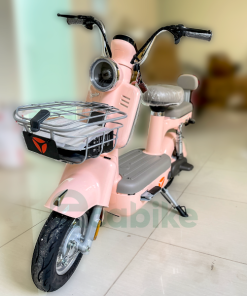 XE ĐẠP ĐIỆN MÀU HỒNG