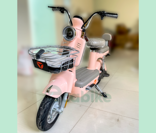 XE ĐẠP ĐIỆN MÀU HỒNG - 1