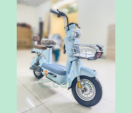 XE ĐẠP ĐIỆN MÀU XANH LAM - 1