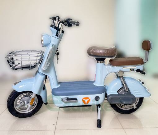 XE ĐẠP ĐIỆN MÀU XANH LAM - 3