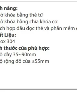 KHÓA THẺ TỪ HUBERT HB KS79 BLACK - 7