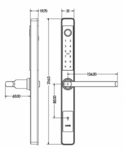 KHÓA THẺ TỪ HUBERT HB KS79 BLACK