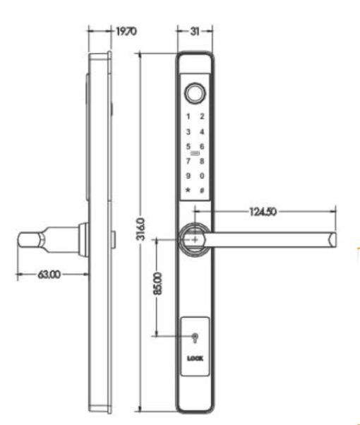 KHÓA THẺ TỪ HUBERT HB KS79 BLACK
