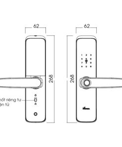 Khóa thông minh DEMAX SL268 AC tiêu chuẩn Đức - 30 Khóa thông minh DEMAX SL268 AC tiêu chuẩn Đức - 29