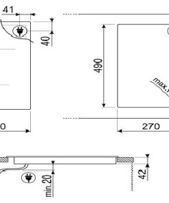 Bếp điện SMEG SE332EB 535 64 241 - 5 BẾP ĐIỆN SMEG SE332EB 535 64 241
