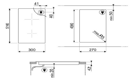BẾP ĐIỆN SMEG SE332EB 535 64 241