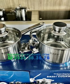 BỘ NỒI CAO CẤP 5 MÓN INOX 304 KAFF KF ST005FR