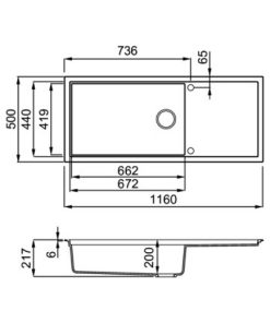 Chậu đá Malloca SENSE K82 - 4 CHẬU ĐÁ MALLOCA SENSE K82