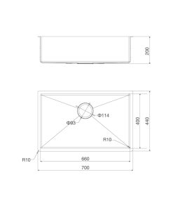 Chậu rửa chén Malloca MS-6070 - 3 CHẬU RỬA CHÉN MALLOCA MS-6070
