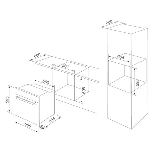 LÒ NƯỚNG ĐIỆN ÂM TỦ MALLOCA MOV-72 PYRO