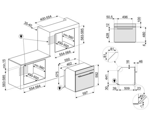 LÒ NƯỚNG SMEG SO6102TS 536 64 982