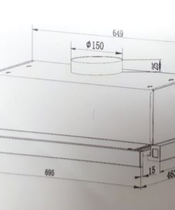 Máy hút mùi âm tủ Faster SYP 7222 - 8 MÁY HÚT MÙI ÂM TỦ FASTER SYP 7222