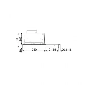 MÁY HÚT MÙI ÂM TỦ SMEG KSET92E 536 84 872