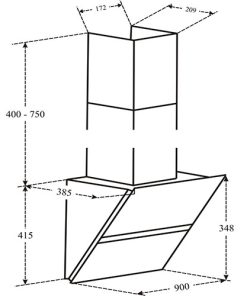 MÁY HÚT MÙI FASTER FS 3688SS-90 NEW BLACK - 5 MÁY HÚT MÙI FASTER FS 3688SS-90 NEW BLACK
