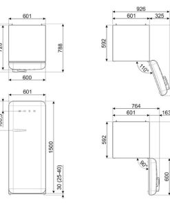 Tủ lạnh Smeg FAB28RRD5 535 14 619 - 5 TỦ LẠNH SMEG FAB28RRD5 535 14 619