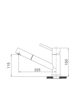 Vòi rửa chén Malloca K110-SS - 5 VÒI RỬA CHÉN MALLOCA K110-SS