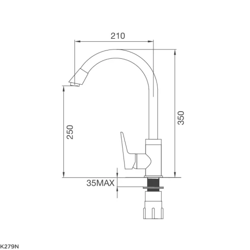 VÒI RỬA CHÉN MALLOCA K279N