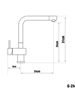 VÒI RỬA CARYSIL G-2455-18/CHAMPAGNE (VÀNG KEM) - 6 CARYSIL G-2455-18/CHAMPAGNE