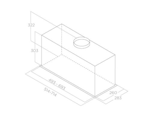 Máy hút mùi âm tủ Elica LANE BL MAT/A/72 PRF0165834 - 3