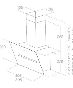 Máy hút mùi áp tường Elica SHY-S WH/A/90 PRF0166935 - 9