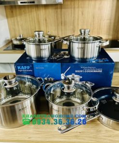 BỘ NỒI CAO CẤP 5 MÓN INOX 304 KAFF KF ST005FR