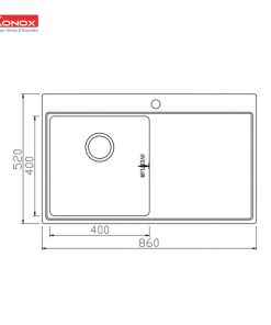 Chậu rửa bát KONOX UNICO 8652 - 5 Chậu rửa bát KONOX UNICO 8652