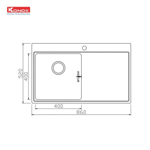 Chậu rửa bát KONOX UNICO 8652