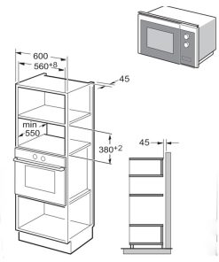 Lò vi sóng Q-Class Fagor 3MWB-25BTCGN - 12 Lò vi sóng Q-Class Fagor 3MWB-25BTCGN - 11