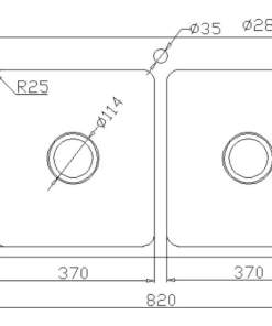 Chậu rửa bát KONOX KN8251TD DEKOR - 6 Chậu rửa bát KONOX KN8251TD DEKOR