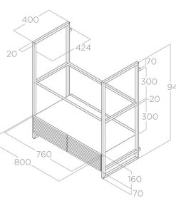 Máy hút mùi đảo Elica OPEN SUITE BL/F/80 PRF0166703 - 16 Máy hút mùi đảo Elica OPEN SUITE BL/F/80 PRF0166703 - 15