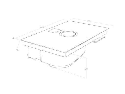 Bếp từ kết hợp máy hút mùi Elica NIKOLATESLA SWITCH BL/F/83 PRF0146210A - 3