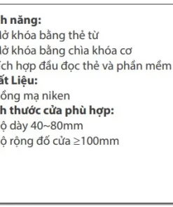 KHÓA THẺ TỪ HUBERT HB KS86 AMBER GOLD - 10 KHÓA THẺ TỪ HUBERT HB KS86 AMBER GOLD - 9