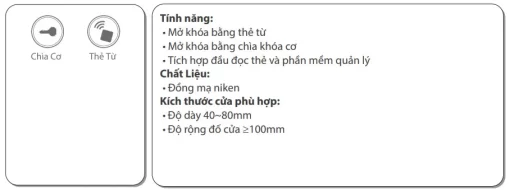KHÓA THẺ TỪ HUBERT HB KS86 AMBER GOLD - 5