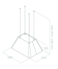 Máy hút mùi Elica IKONA LIGHT WH/F/60 PRF0165083 - 9