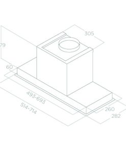 Máy hút mùi Elica HIDDEN 2.0 IXGL/A/60 PRF0097676A - 12 Máy hút mùi Elica HIDDEN 2.0 IXGL/A/60 PRF0097676A - 11