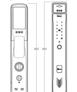 Khóa thông minh DEMAX SL818 MG tiêu chuẩn Đức - 24