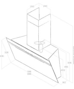MÁY HÚT MÙI ÁP TƯỜNG ELICA MAJESTIC WH/A/60 PRF0124235A - 8 MÁY HÚT MÙI ÁP TƯỜNG ELICA MAJESTIC WH/A/60 PRF0124235A - 7
