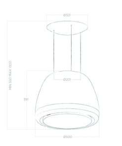Máy hút mùi đảo Elica EDITH ROCK/F/50 PRF0098361 - 10 Máy hút mùi đảo Elica EDITH ROCK/F/50 PRF0098361 - 9