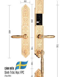 KHOÁ CỬA ĐẠI SẢNH DEMAX SL886 GOLD